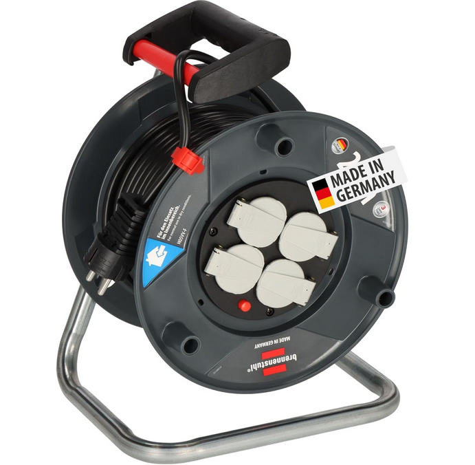 Brennenstuhl Garant V2 Enrouleur de câble, IP44, 25 m, pour l'extérieur