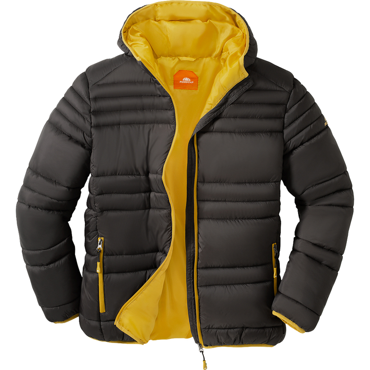 Milestone Steppjacke Herren Daunenjacke Mit Abnehmbarer Kapuze