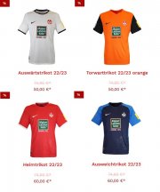 1. FC Kaiserslautern Trikot 22/23 (Nike) | Ausw&auml;rts / Torwart je 50&euro; | Heim / Ausweich je 60&euro;