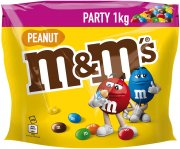 1 kg Gro&szlig;packung M&M'S Peanut Schokolinsen mit Erdnusskern