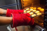 1 Paar rote Ofenhandschuhe, Hitzebest&auml;ndige Handschuhe bis zu 240℃