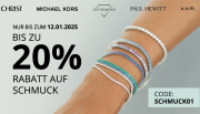 10%, 15% oder 20% Rabatt auf ausgesuchte Schmuckst&uuml;cke bei Christ