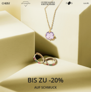 10%, 15% oder 20% Rabatt auf &uuml;ber 6.300 ausgesuchte Schmuckst&uuml;cke bei Christ