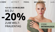 10%, 15% oder 20% Rabatt auf &uuml;ber 9.100 ausgesuchte Uhren und Schmuckst&uuml;cke bei Christ