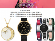 10 &euro;, 15 &euro; oder 20 &euro; Staffel-Rabatt auf Uhren und Schmuck im Valmano Shop