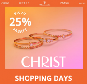 10%, 20% oder 25% Rabatt auf ausgesuchte Uhren und Schmuckst&uuml;cke bei Christ
