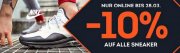 10% auf alle Sneaker nur noch HEUTE bei Sport Scheck