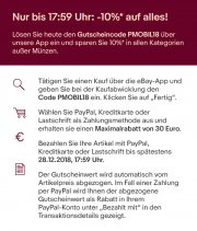 -10% auf Alles nur heute bei eBay