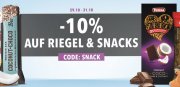 10% auf Fitness Riegel + Snacks beim Muskelmacher Shop