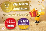 10 Euro Rabatt auf ALLES ab 100 Euro Bestellwert bei Netto