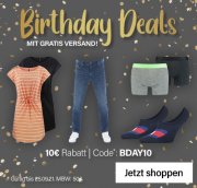 10 Euro Rabatt auf das komplette Sortiment inkl. Sale bei Jeans Direct