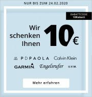 10 Euro Rabatt auf fast alles ab 79 Euro Bestellwert im Christ Shop