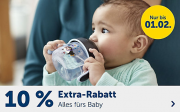 10% Extra-Rabatt auf alle Artikel aus der Kategorie Baby bei MyToys