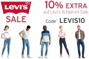 10% Extra-Rabatt auf alle bereits reduzierten Levi's Artikel im Jeans Direct Shop
