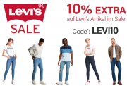 10% Extra-Rabatt auf alle bereits reduzierten Levi's Artikel im Jeans Direct Shop