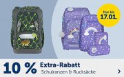 10% Extra-Rabatt auf alle Schulranzen & Schulrucks&auml;cke bei MyToys