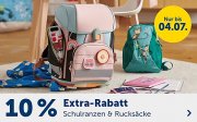 10% Extra-Rabatt auf alle Schulranzen und Schulrucks&auml;cke bei MyToys