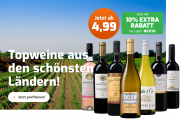 10% EXTRA-Rabatt auf alle Weine inkl. bereits reduzierte Angebote im Weinvorteil Shop