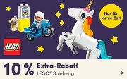 10% Extra-Rabatt auf alles von LEGO bei MyToys