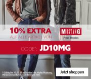 10% Extra-Rabatt auf alles von Mustang bei Jeans Direct