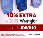 10% Extra-Rabatt auf alles von Wrangler bei Jeans Direct