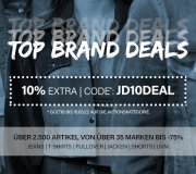 10% Extra-Rabatt auf ausgew&auml;hlte Top-Brands bei Jeans Direct