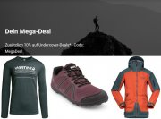 10% Extra-Rabatt auf bereits reduzierte Kleidung, Schuhe und Ausr&uuml;stung bei Bergzeit