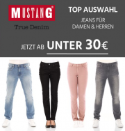 10% Extra-Rabatt auf die zweite bereits reduzierte Mustang Jeans im Warenkorb bei Jeans Direct