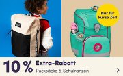 10% Extra-Rabatt auf Schulranzen & Rucks&auml;cke bei MyToys