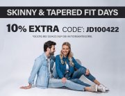 10% Extra-Rabatt auf Skinny- & Tapered-Fit Jeans bei Jeans Direct