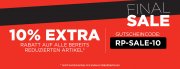 10% Extra Rabatt im Final Sale auf alle bereits reduzierten Artikel im Runners Point Shop
