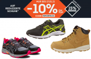 10% Extra-Rabatt online & 15% Extra-Rabatt in der App auf bereits reduzierte Schuhe bei SportScheck