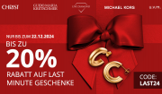 10% oder 20% Rabatt auf &uuml;ber 14.100 ausgesuchte Uhren und Schmuckst&uuml;cke bei Christ