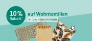 10% Rabatt auf alle Artikel aus der Kategorie Heimtextilien im Yomonda Shop