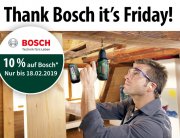 10% Rabatt auf alle Bosch Produkte