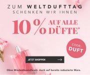 10% Rabatt auf alle D&uuml;fte bei Parf&uuml;merie Pieper