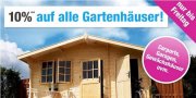 10% Rabatt auf alle Gartenh&auml;user bei GartenXXL &ndash; auch Carports, Gew&auml;chsh&auml;user etc.