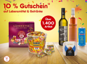 10% Rabatt auf alle Lebensmittel und Getr&auml;nke bei Netto