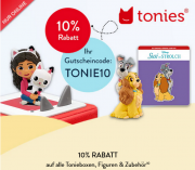 10% Rabatt auf alle Tonieboxen, Figuren & Zubeh&ouml;r bei Hugendubel