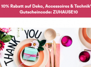 10% Rabatt auf Artikel aus den Sortimenten Wohnen und Technik bei Thalia
