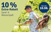 10% Rabatt auf Artikel der Kategorie Sand- & Wasserspa&szlig; im MyToys Shop