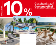 10% Rabatt auf ausgesuchte Gartenm&ouml;bel im XXXLutz M&ouml;belhaus Shop