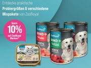 10% Rabatt auf ausgesuchtes Nass- und Trockenfutter und Snacks f&uuml;r Hund und Katze bei ZooRoyal