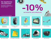 10% Rabatt auf Auto- & Motorradzubeh&ouml;r ausgew&auml;hlter Verk&auml;ufer bei Ebay