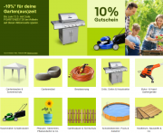 10% Rabatt auf die Kategorien Garten & Terrasse, Heimwerken und Auszeit bei Ebay
