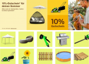 10% Rabatt auf die Kategorien Heimwerker, Garten & Terrasse sowie Business & Industrie bei Ebay