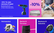 10% Rabatt auf Heimwerker, Garten & Terrasse, Business & Industrie sowie Haushaltswaren bei Ebay