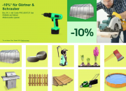 10% Rabatt auf Heimwerker, Garten & Terrasse sowie Business & Industrie bei Ebay