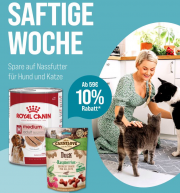 10% Rabatt auf Nassfutter und Snacks f&uuml;r Hunde und Katzen bei ZooRoyal