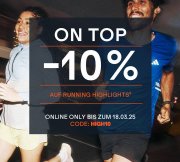 10% Rabatt auf Running Highlights bei SportScheck